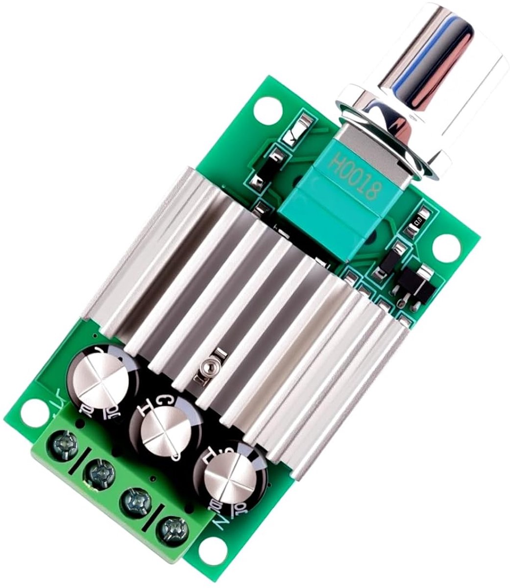PWM motorcontroller 10A - instelbare snelheid - met ingebouwde schakelaar - ideaal voor motorbesturing en DIY projecten - ShopVlot