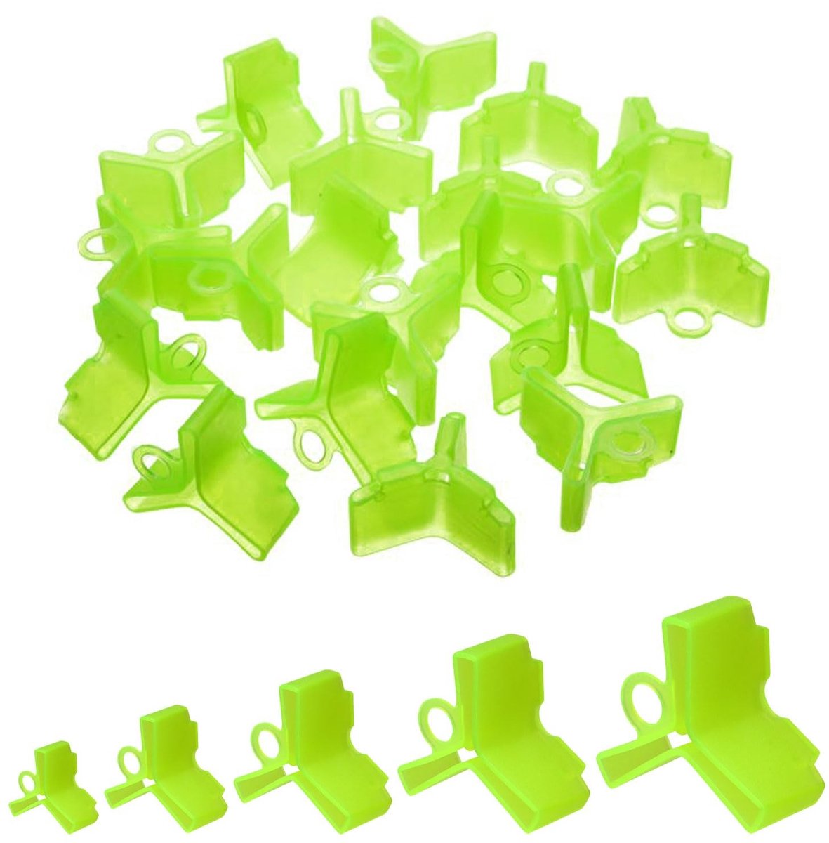 Solidchoice - 100 Stuks Vibration Hooks Cover voor Vissen
