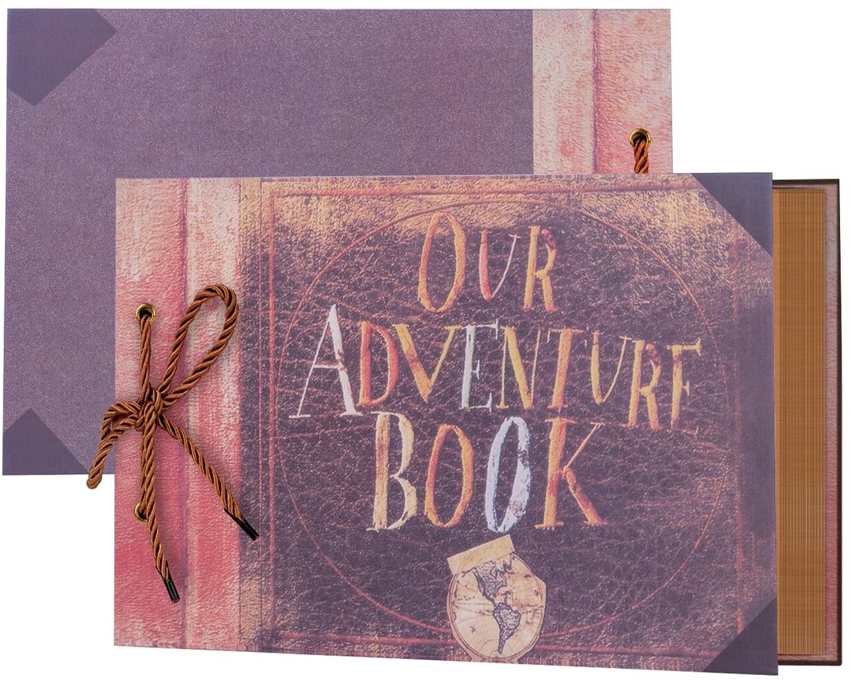 Solidchoice - Vintage Fotoboek voor Scrapbooking, 40 Bladen voor Foto's en Gastenboek