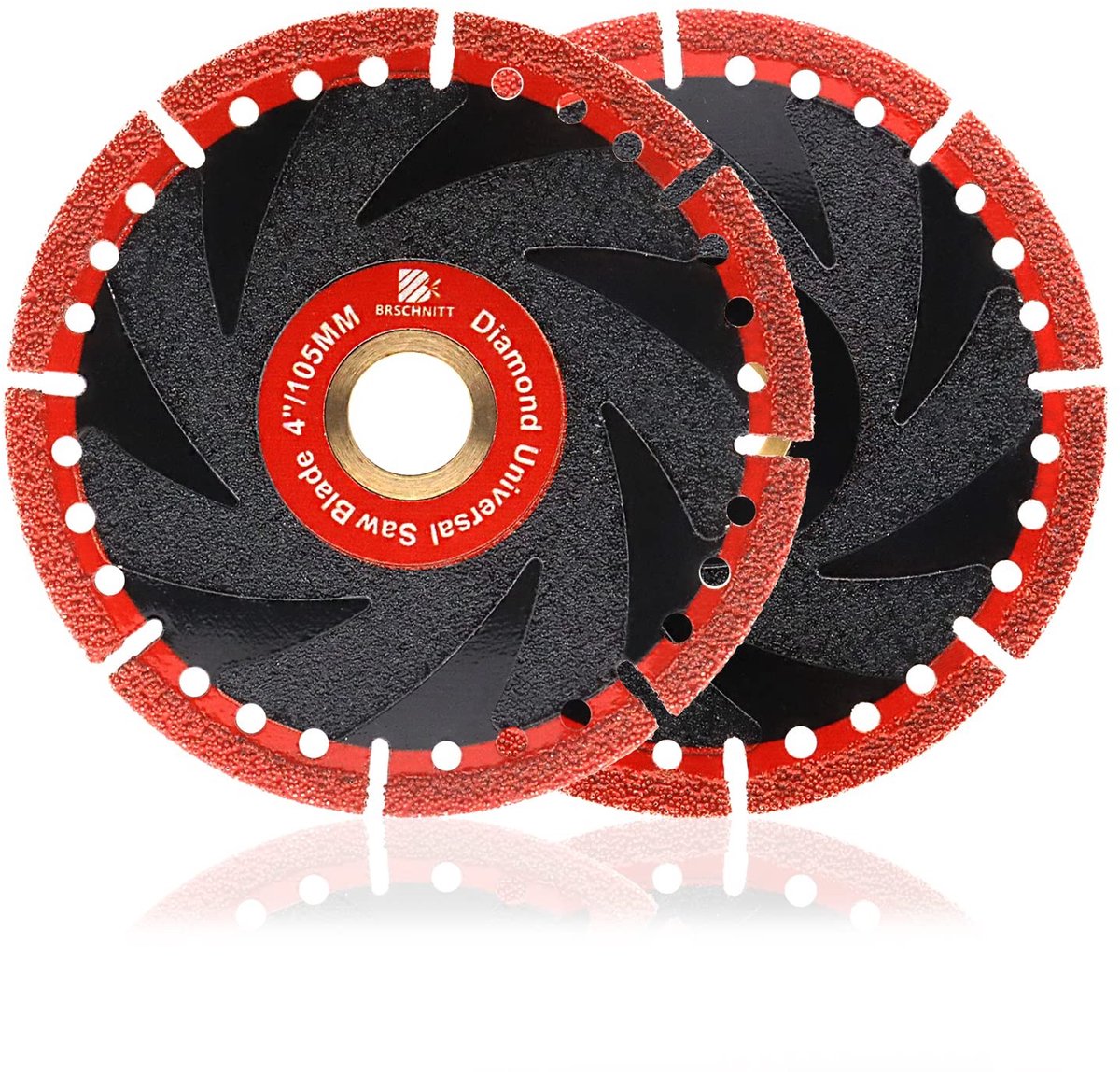 Solidchoice - Set van 2 Diamantzaagbladen 4 Inch voor Diverse Materialen