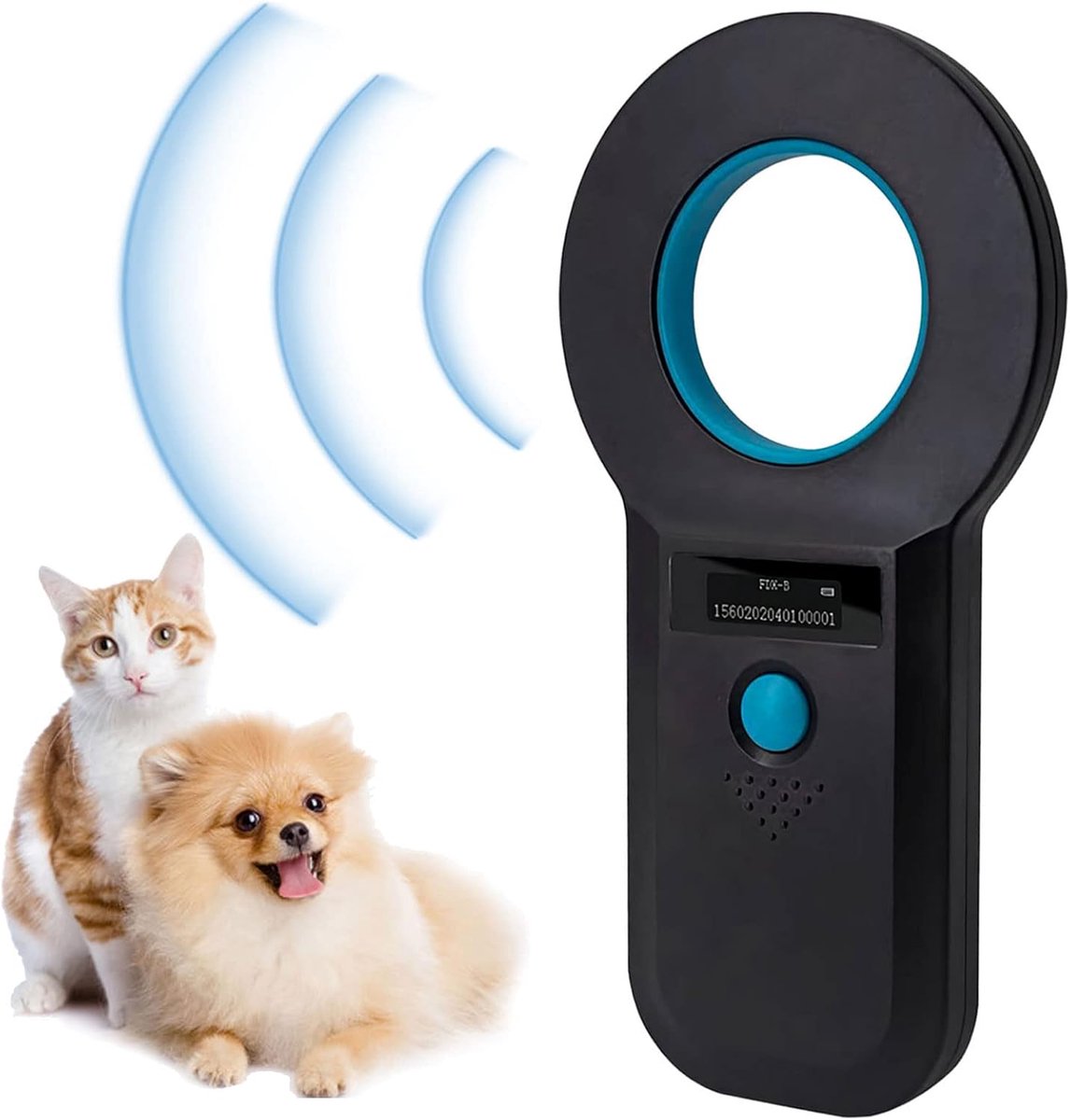 Pet microchip scanner 134.2KHz/125KHz - OLED scherm - draagbaar - identificeer huisdieren eenvoudig - ShopVlot