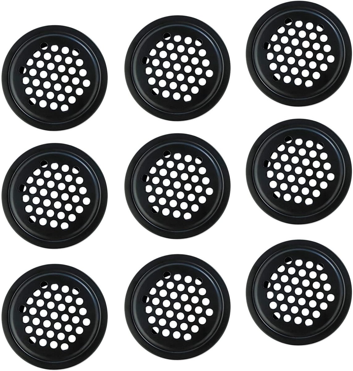 Solidchoice - 10-Pcs RVS Ventilatieroosters, Geschikt voor Keuken en Badkamer