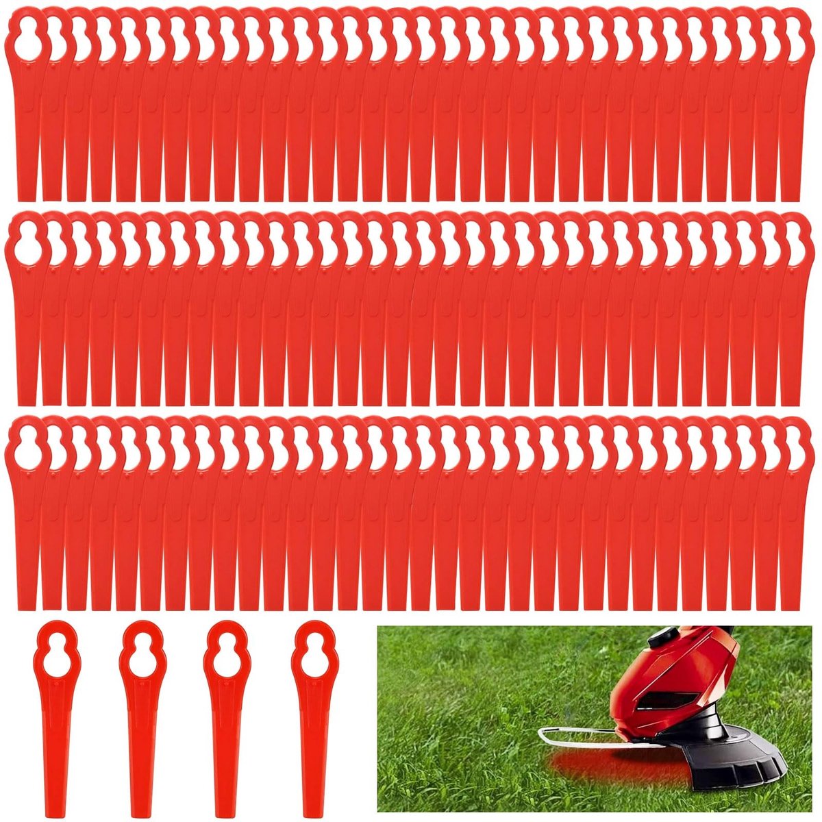 Solidchoice - Set van 100 Vervangende Bladen voor Grastrimmer