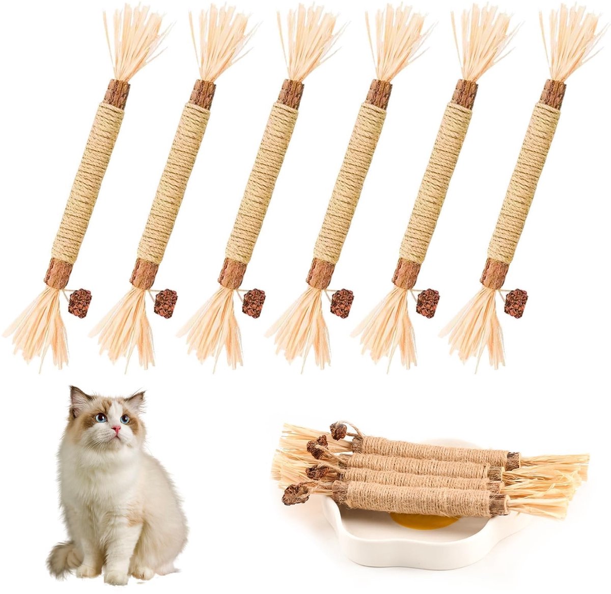 Solidchoice - 10 Stuks Kattenkruid Sticks voor Tandverzorging van Katten