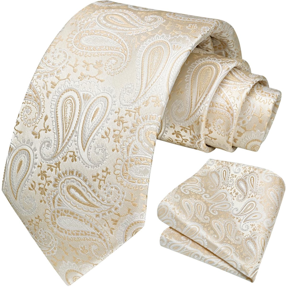 Solidchoice - Klassieke Necktie met Pocket Vierkant voor Mannen