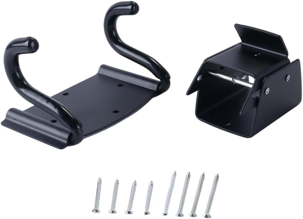 Opslaghaak voor kruiwagens - robuuste metaalconstructie - beschermende silicone pads - ruimtebesparend - ShopVlot