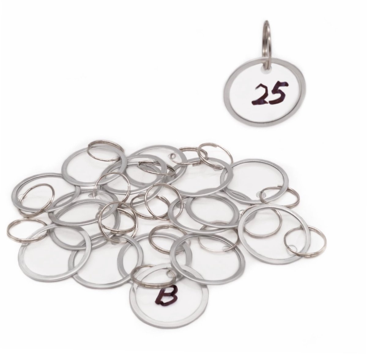 Solidchoice - Metalen Sleutelhangers met Splitring
