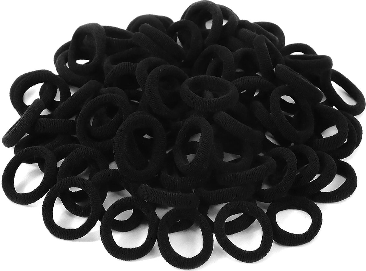 Solidchoice - 100 Stuks Kleine Elastische Haarelastieken voor Kinderen