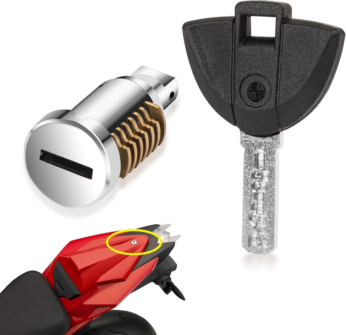 Achterzitplaatsafdekking Cowl Lock Set - Aluminium - Stabiliteit - Geschikt voor S1000RR/S1000R 2015-2018 - ShopVlot