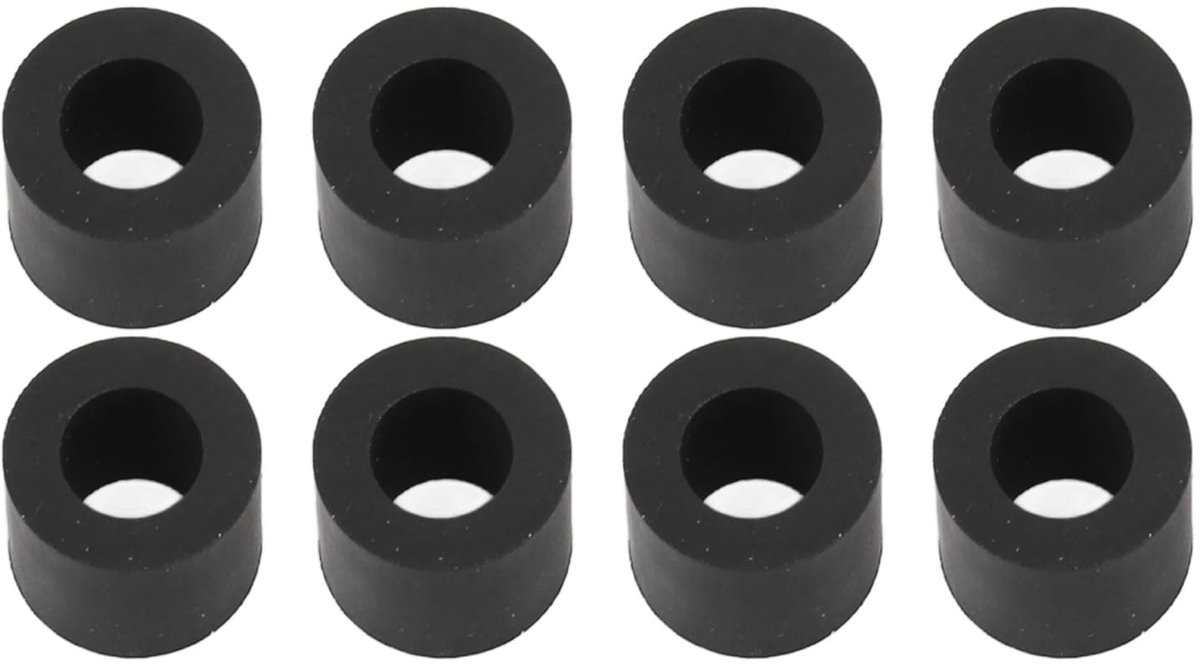 Solidchoice - 8 Stuks Rubber Rollen voor Matgeleider Vervangingen