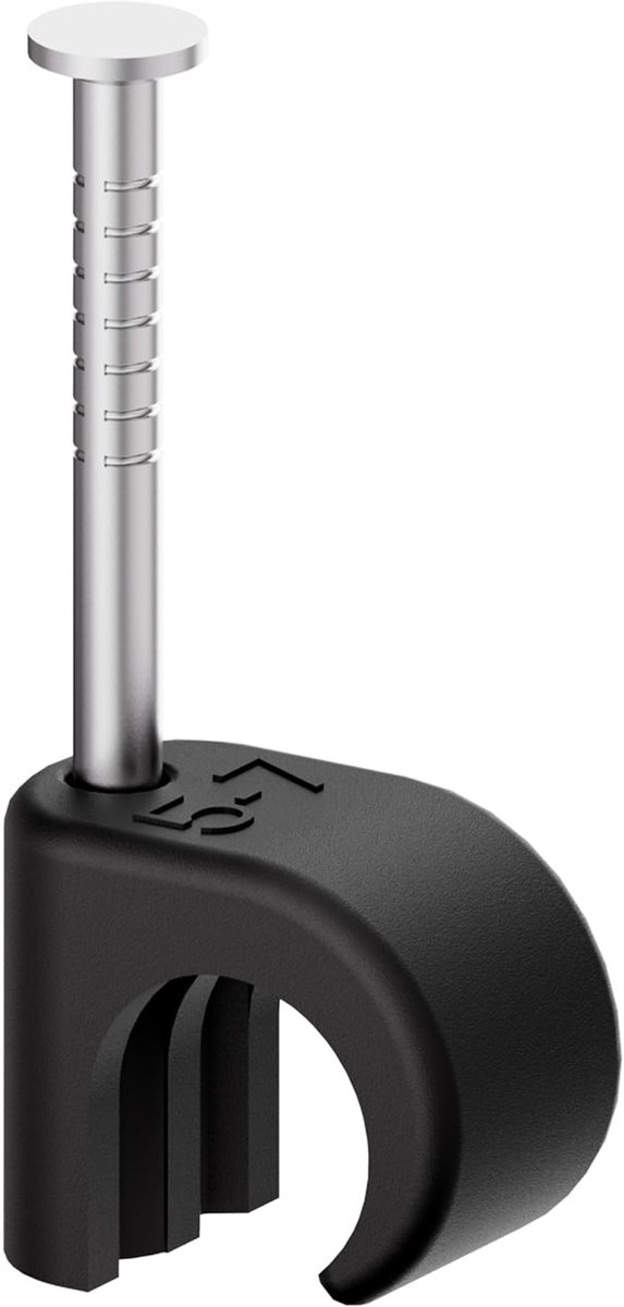 Solidchoice - Kabelclips, Set van 100 Stuks, 5-7 mm, Roestvrij Staal