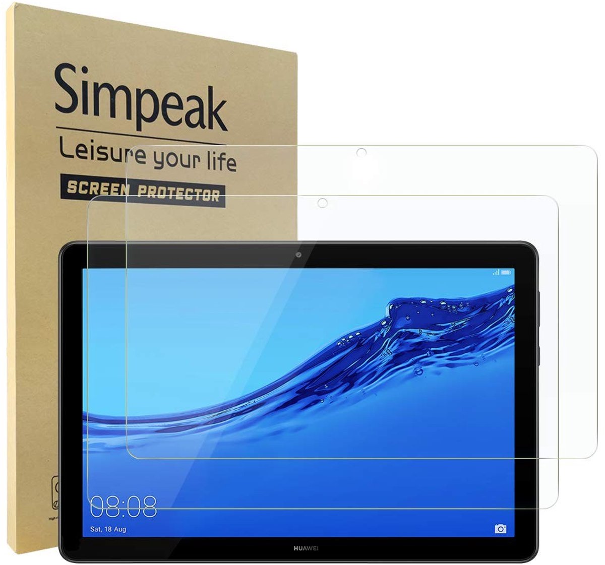 Solidchoice - Tempered Glass Screen Protector voor Huawei Mediapad T5 (2-Pack)
