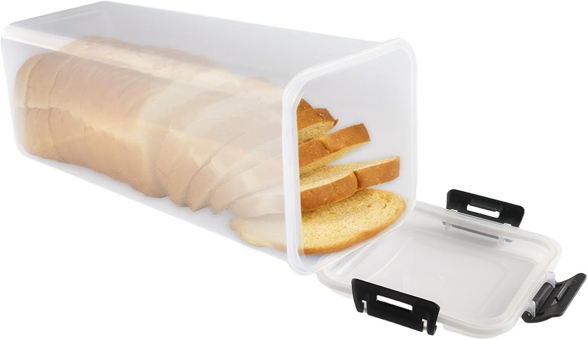 Plastic Lunch Box with Lid 4 Litre Airtight Lunch Box Made of BPA-free Plastic with Silicone Seal, Lunch Box for - ShopVlot