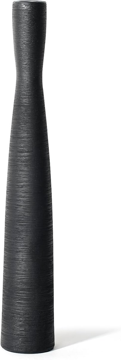 Slim and Elegant Ceramic Vase Decoration, Modern Vase Decoration for Home, Living Room, Dining Table and Office (Black - ShopVlot