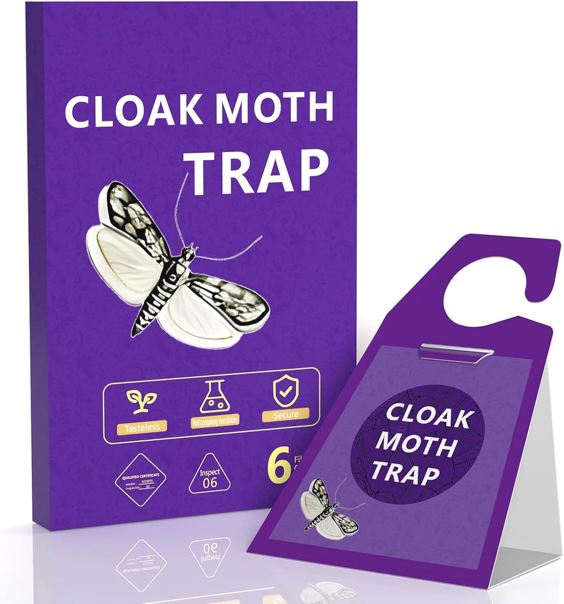 RUN HELIX Pack of 6 Food Moth Trap, Odourless, Highly Efficient for Combating Food Moths, with Adhesive and Privacy - ShopVlot