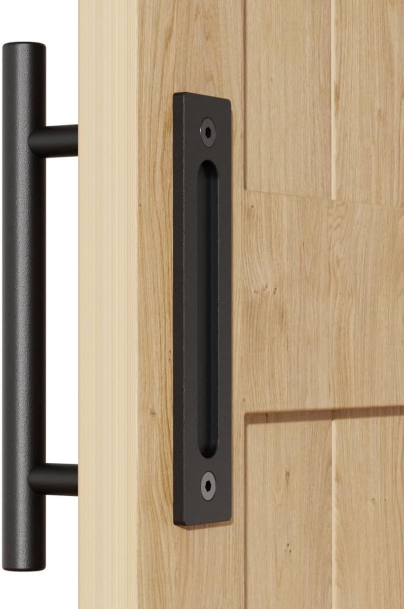 WOLFBIRD 24cm Sliding Door Handle Double Sided Black Door Handle Kitchen Handles for Wooden Cabinet Doors - ShopVlot