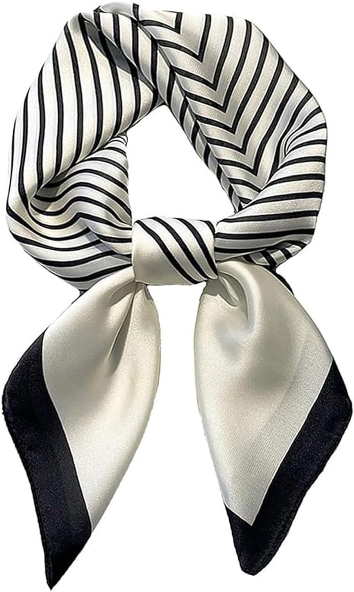 1 piece women's square scarf, headscarf, scarf, satin headscarf, bandana, 70 x 70 cm, silk satin - ShopVlot