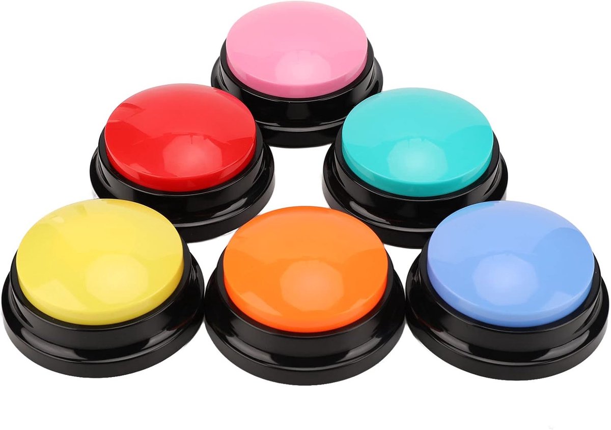 Voice Recording Button, Dog Communication Training Buzzer Buttons Pet Recordable Command Cat Sound Talking Game Set 30 - ShopVlot