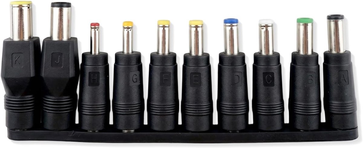 Universele stroomadapterset voor laptop en stofzuiger, multiformaat oplaadkabel, 3,5 tot 7,9 mm, 10 stuks - ShopVlot