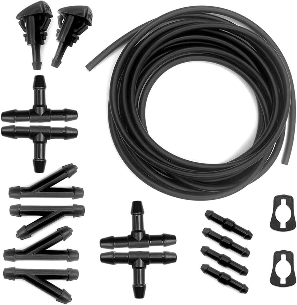 Rubber Slang Set van 13 - Universele Water Slangen - Duurzaam en Flexibel - Voor Reparatie Ruitenwissers - ShopVlot