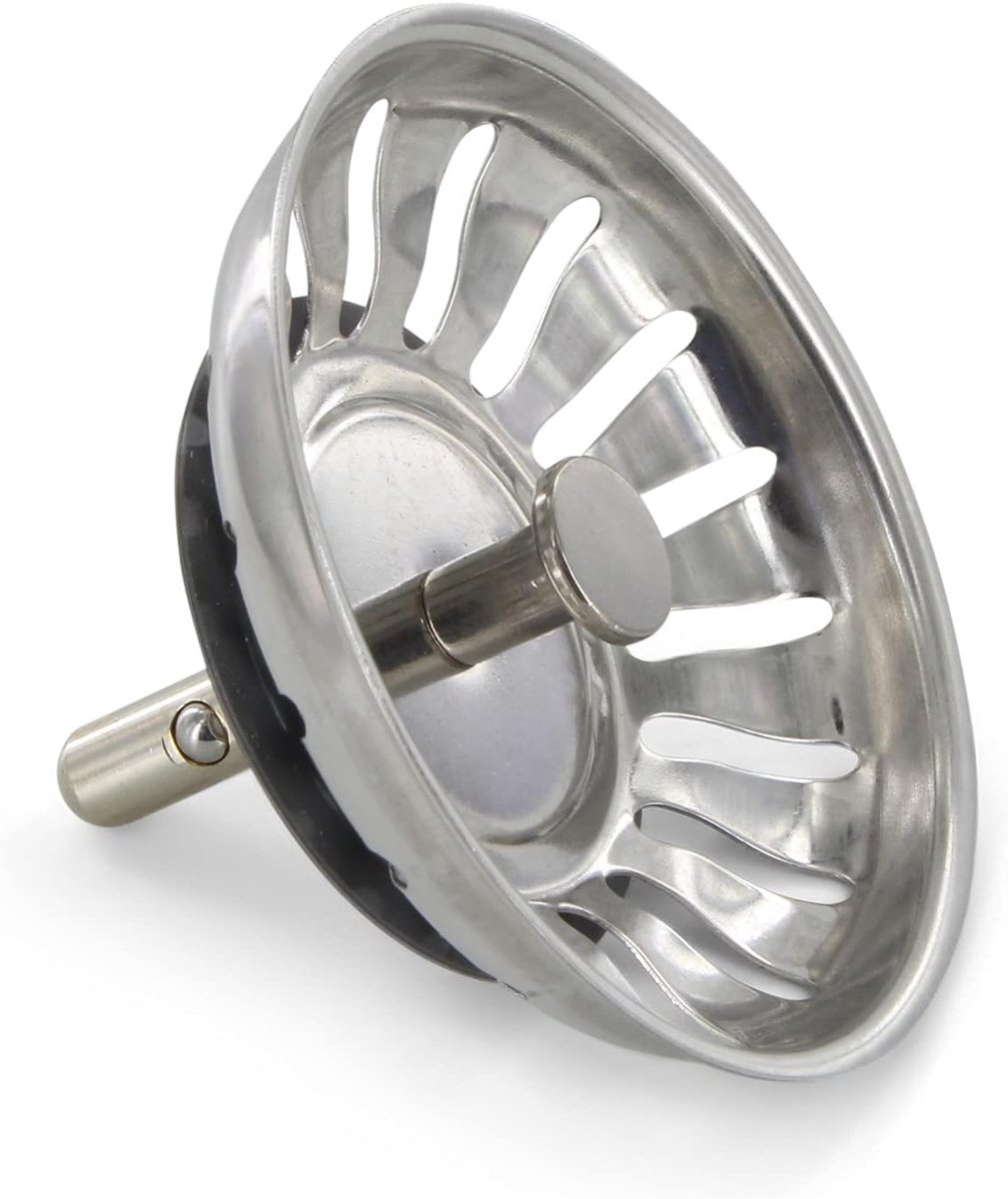 Afvoerplug 79 mm - met hefstang 8 x 34 mm - 18 sleuven - geschikt voor Blanco 125590 - ShopVlot