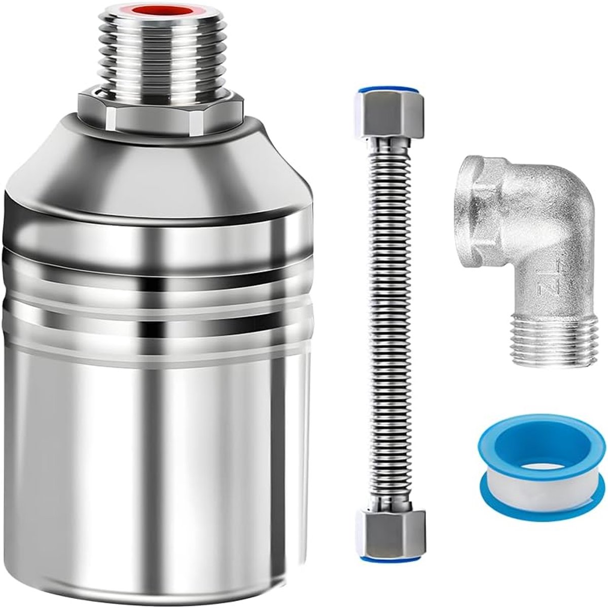 Vlotterventiel 3/4 inch - Roestvrij staal 304 - Automatische waterniveauregeling - Voor visvijvers en watertanks - ShopVlot