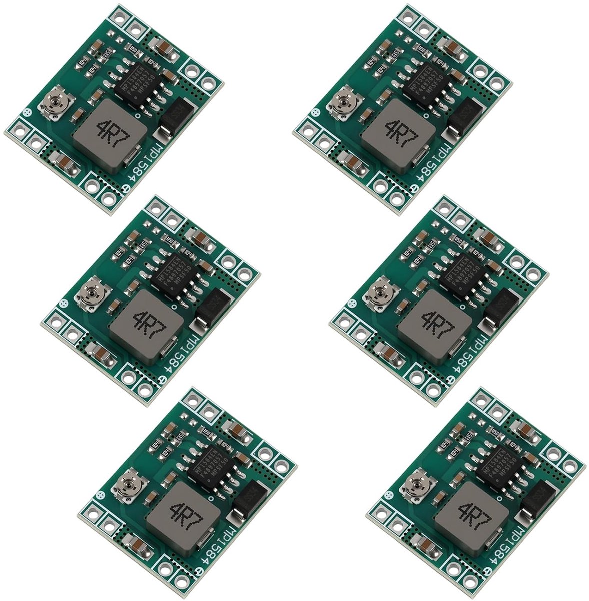 DC-DC converter 4.5-28V naar 0.8-20V - 6 stuks - 3A verstelbare spanningsregelaar - compact en lichtgewicht - ShopVlot