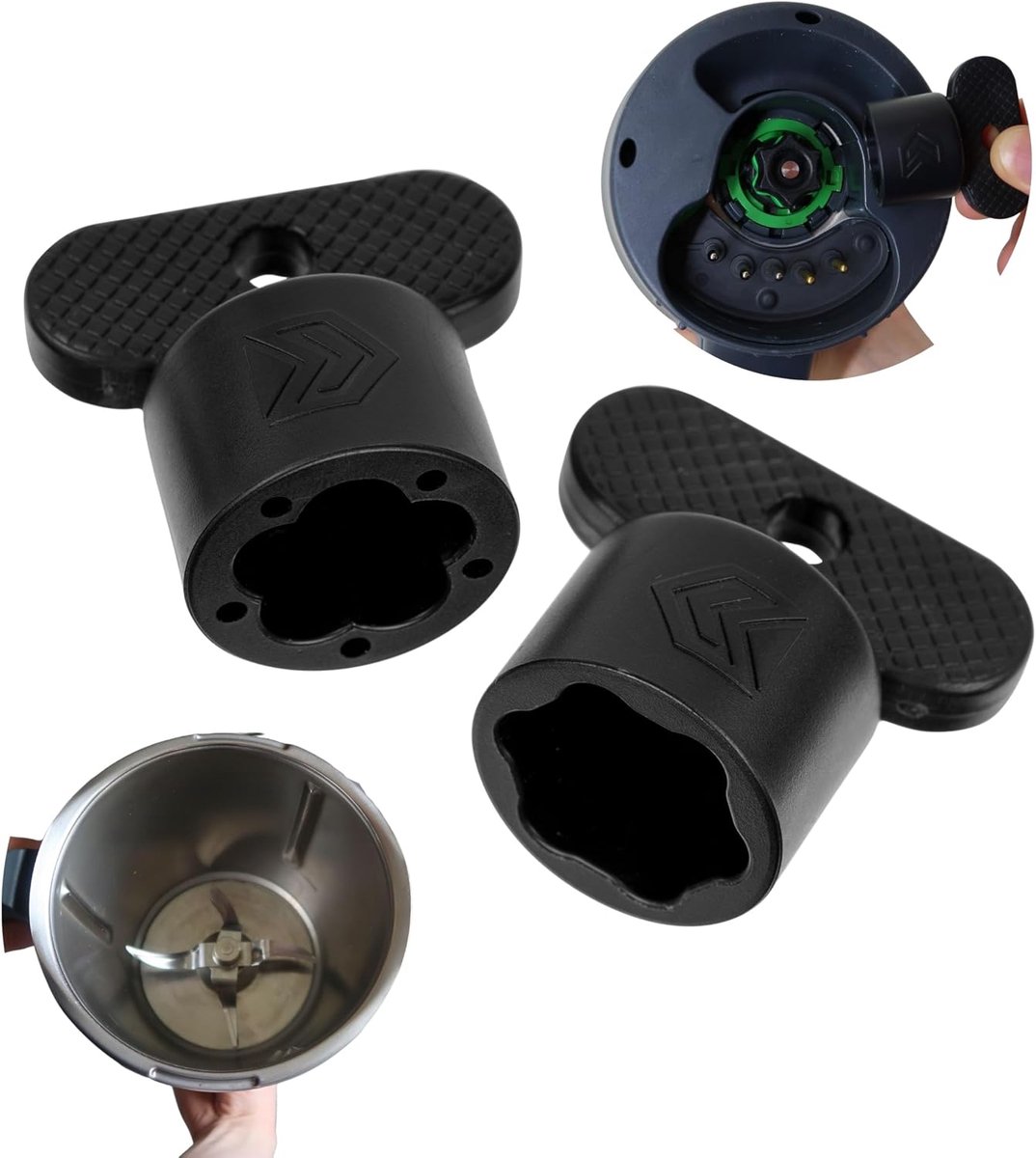 Deegbloem voor keukenmachine - 2 versies - compatibel met Thermomix en Monsieur Cuisine - eenvoudig deeg losmaken - ShopVlot