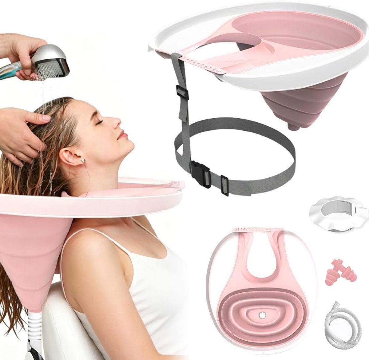 Mobiele haarwasbak voor bed - Vouwbare en draagbare shampoo-wasbak - Geschikt voor kinderen, ouderen en zwangeren - ShopVlot