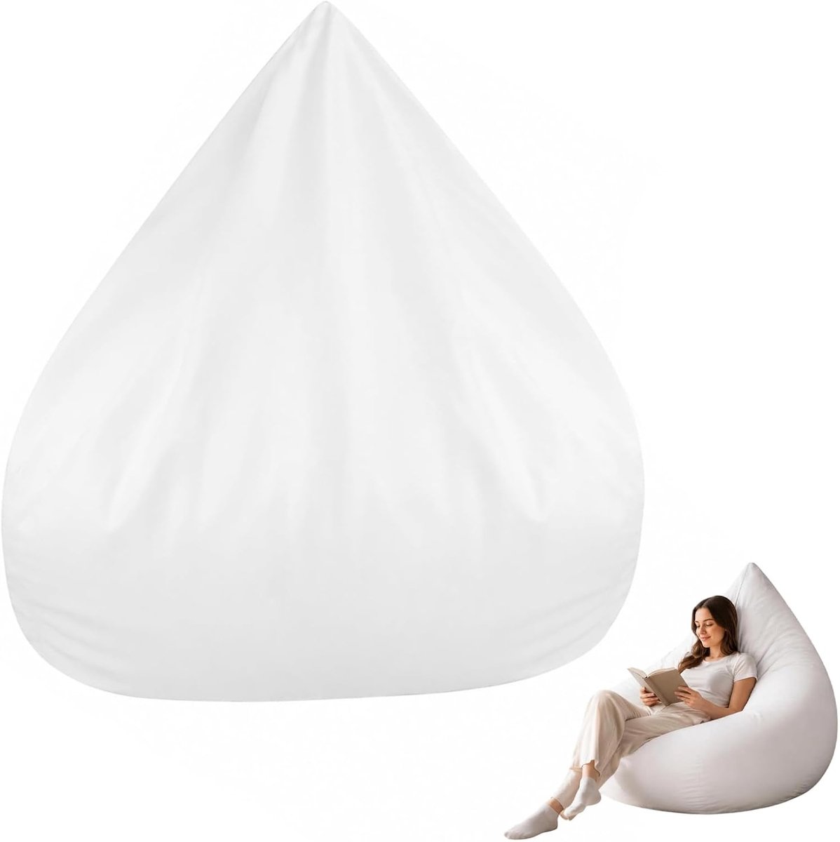 Binnenhoes XXL 100x120 cm voor zitzak - ademend - herbruikbaar - makkelijk te reinigen - ShopVlot