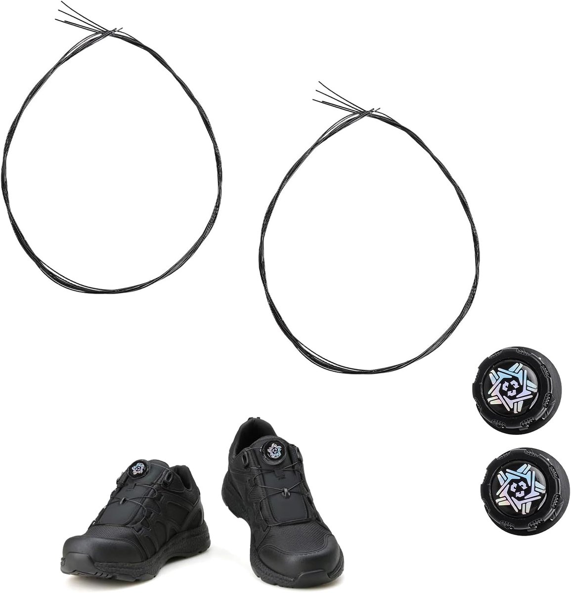 Schoenenveters Quick Release 140 cm - Twist Sluiting - Geen Strik Veters - Automatische Ontgrendeling - ShopVlot