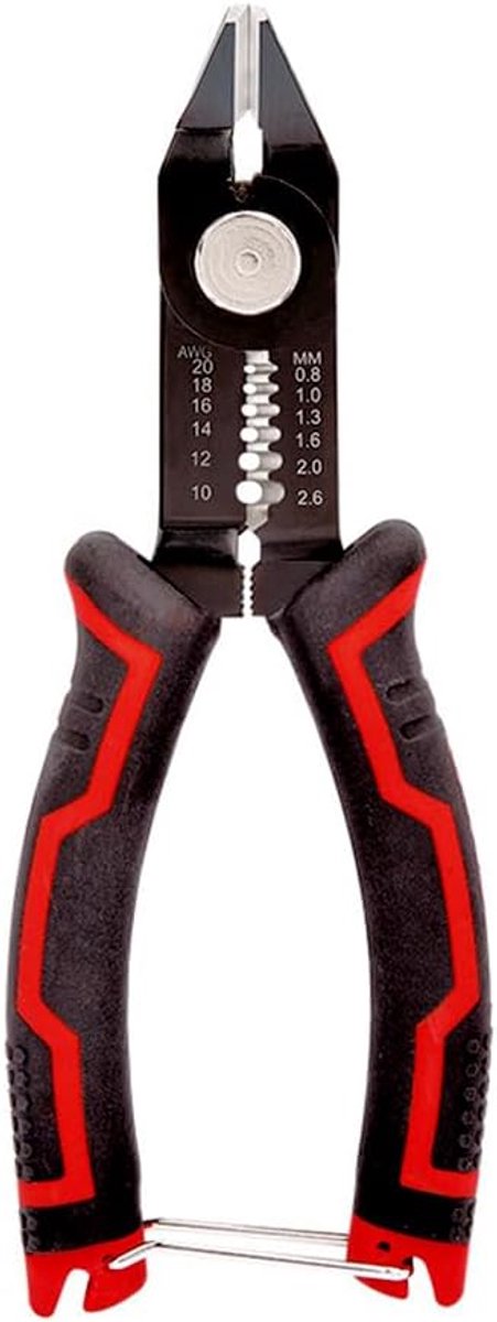 3-in-1 zijsnijder - precisietang voor elektronica - ergonomische handgreep - ideaal voor kabels 20-10 AWG - ShopVlot