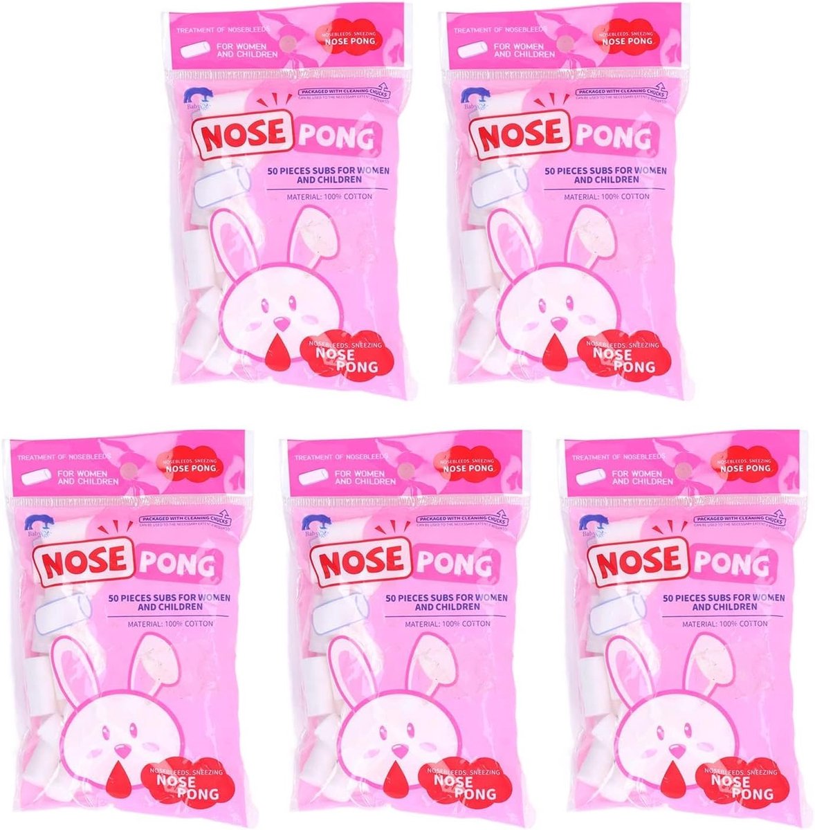 Nosebleed Stopper voor Kinderen - Flexibele Katoenen Rolletjes - Snel Bloedstopper - Eenvoudig in gebruik - ShopVlot
