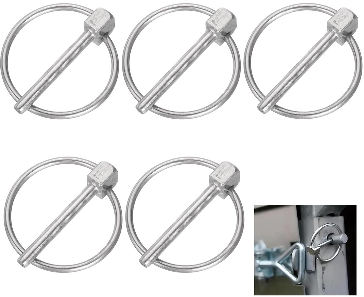 Pack of 5 Folding Splits Assortment, 3mm Stainless Steel, Powerful Folding Splice O-Type Fuse Splice for Tractors - ShopVlot