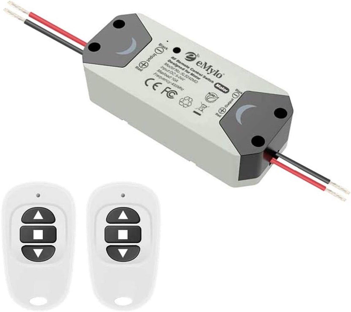 eMylo Smart Wireless RF Motor Controller Switch RF Relay Module DC 12V Motor Remote Control Switch 5V-24V 433Mhz - ShopVlot