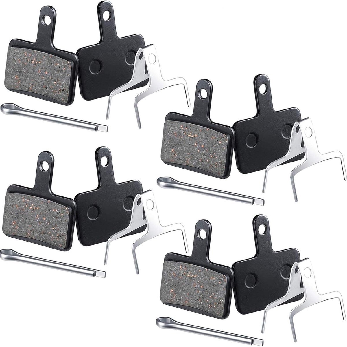 Zonon 4 paar fietsremblokken compatibel met TRP Tektro Shimano Deore Br-M575 M525 M515 T615 T675 M505 M495 M486 M485 - ShopVlot