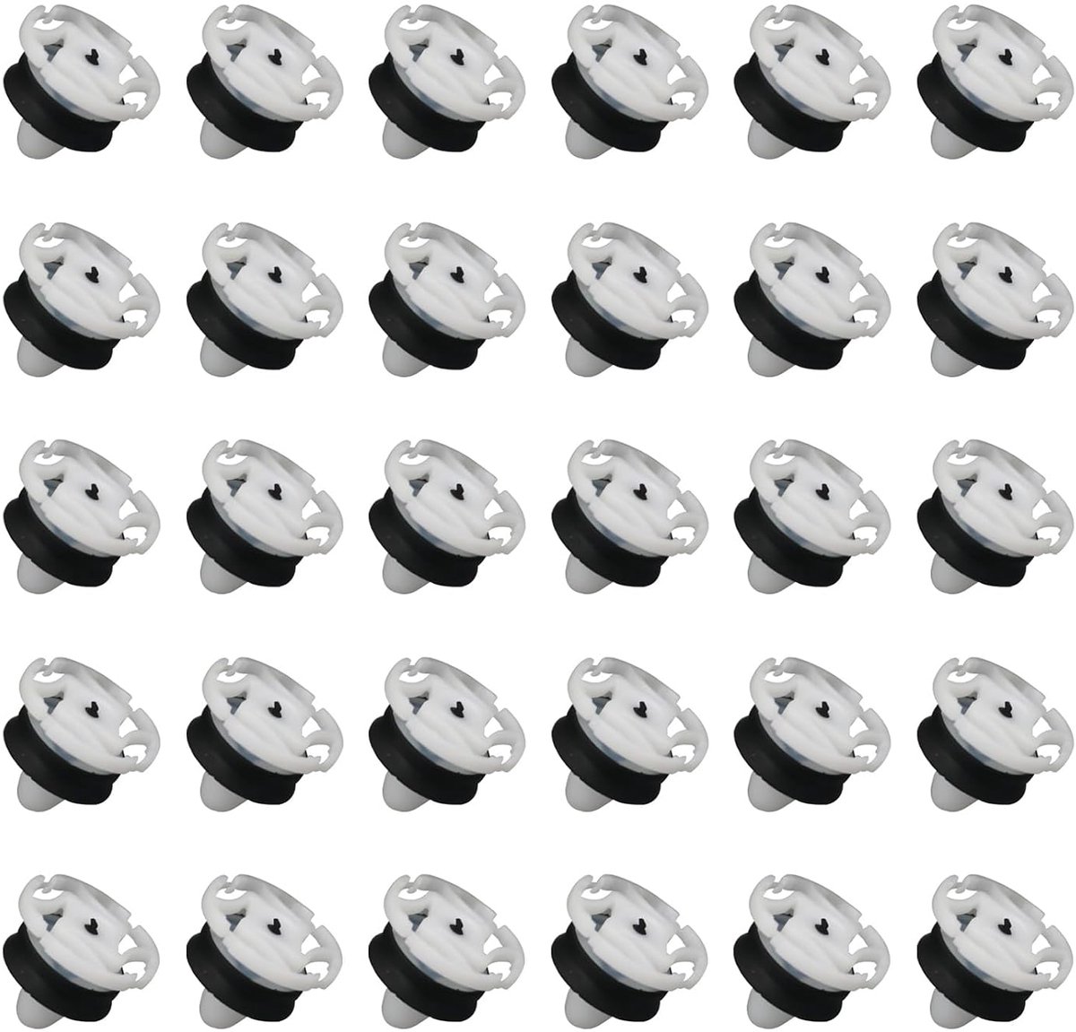 Pack of 30 Trim Clips Vehicle Holder Plastic Rivet Clips Car Mount OEM 7703077476 Compatible with 308 508 - ShopVlot
