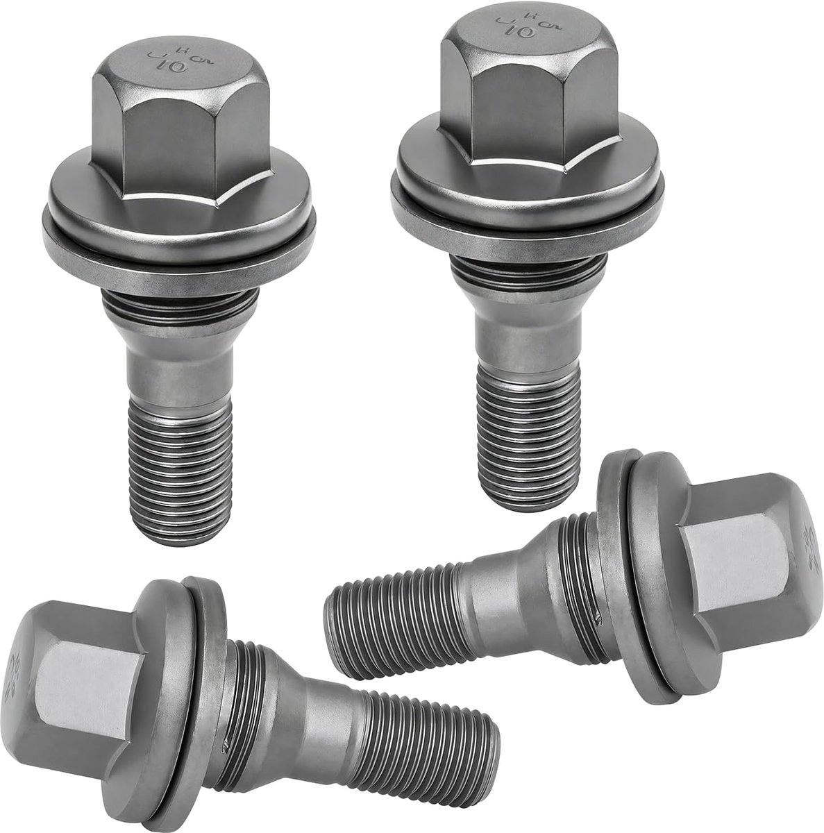 Wielbouten en moeren M12x1.25 - Hoogwaardige bevestiging - Inclusief veiligheidsmoer - ShopVlot