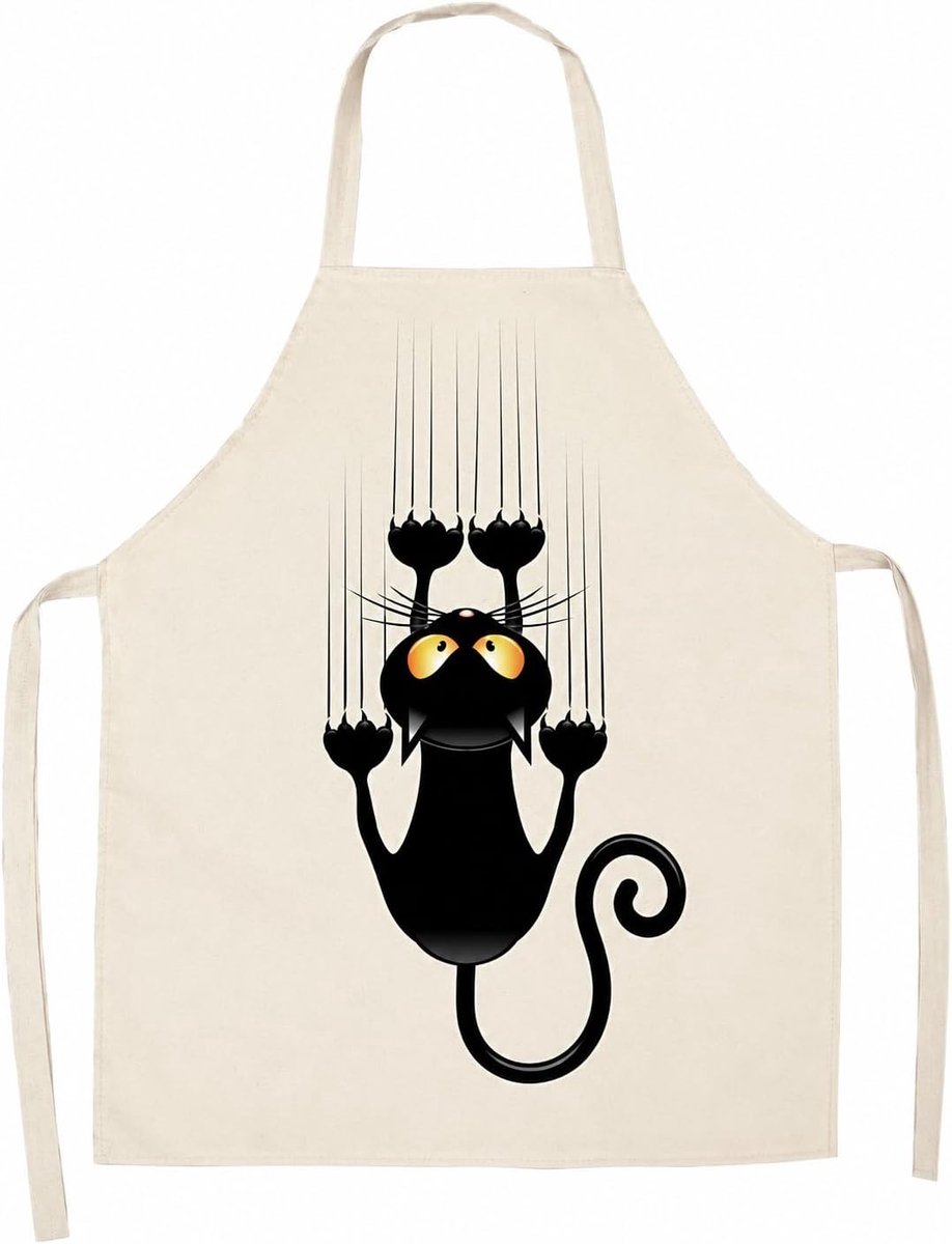 Keuken schorten met kattenmotief - voor volwassenen en kinderen - kook- en barbecueplezier - ShopVlot