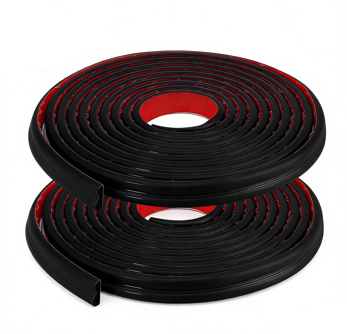Stuclijsten 6 m x 22 mm - Zelfklevend zwart - Flexibel en duurzaam - Perfect voor muurdecoratie - ShopVlot