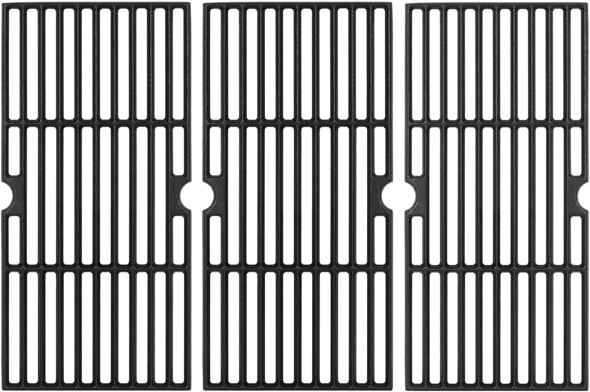 Gietijzeren grillrooster 43 x 63 cm - reserveonderdelen voor gasgrill - duurzaam materiaal - perfect voor barbecue - ShopVlot
