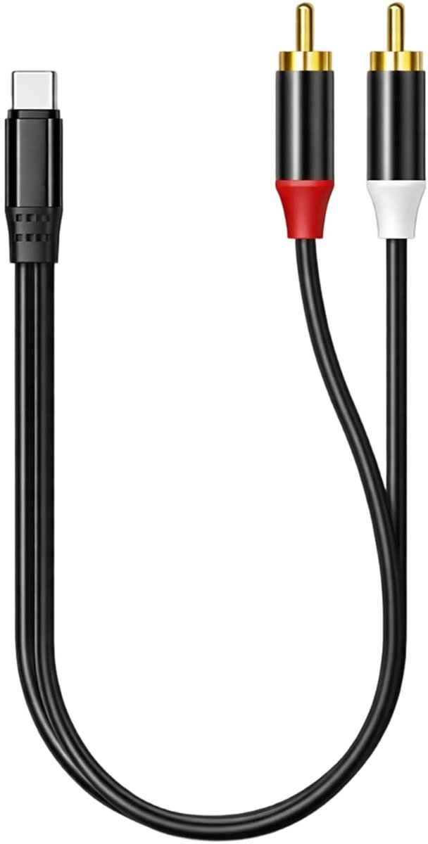 Solidchoice - 1m Type C naar 2RCA Stereo Audiokabel Adapter