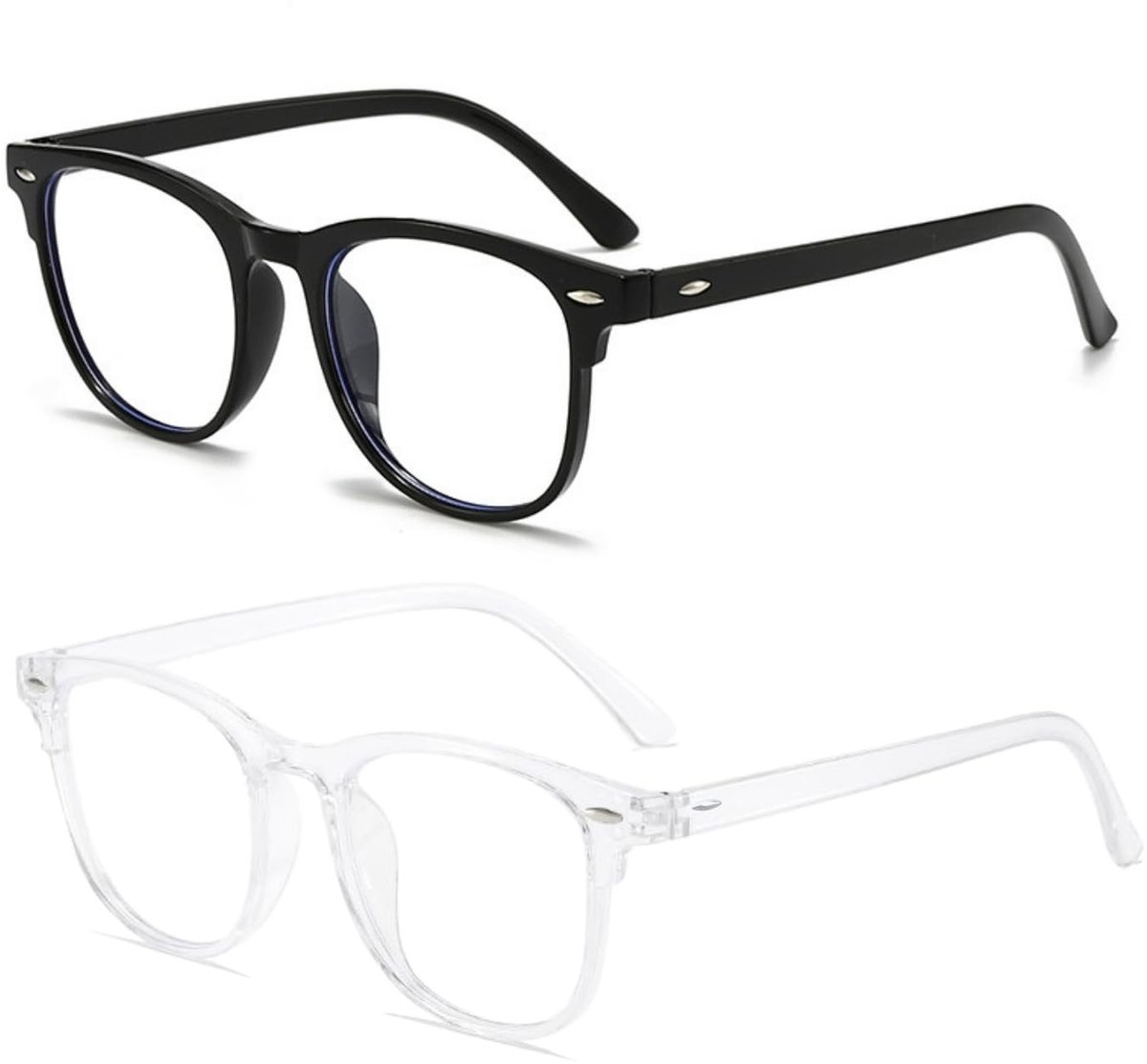 Solidchoice - Set van 2 Brillen met Blauw Lichtfilter voor Dagelijks Gebruik