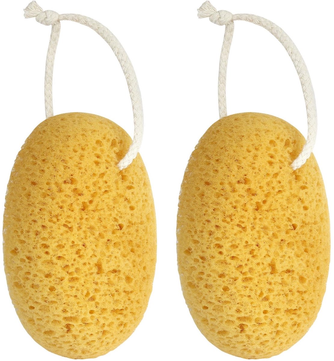 Solidchoice - Set van 2 Natuurlijke Honingraat Badsponges voor Exfoliatie