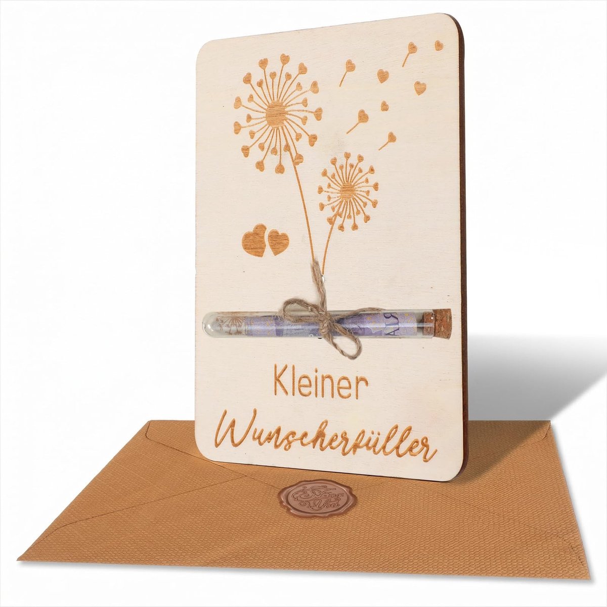 Solidchoice - Houten Wensvuller Geldgeschenk voor Speciale Gelegenheden