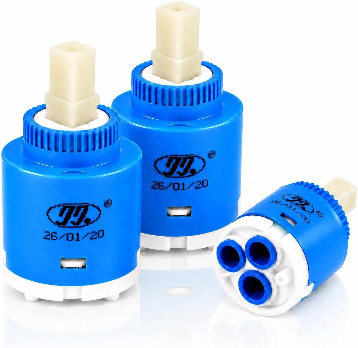 Keramische cartridge 35 mm - vervangend ventiel - voor eengreepsmengkraan - oplossing voor druppelende kraan - ShopVlot