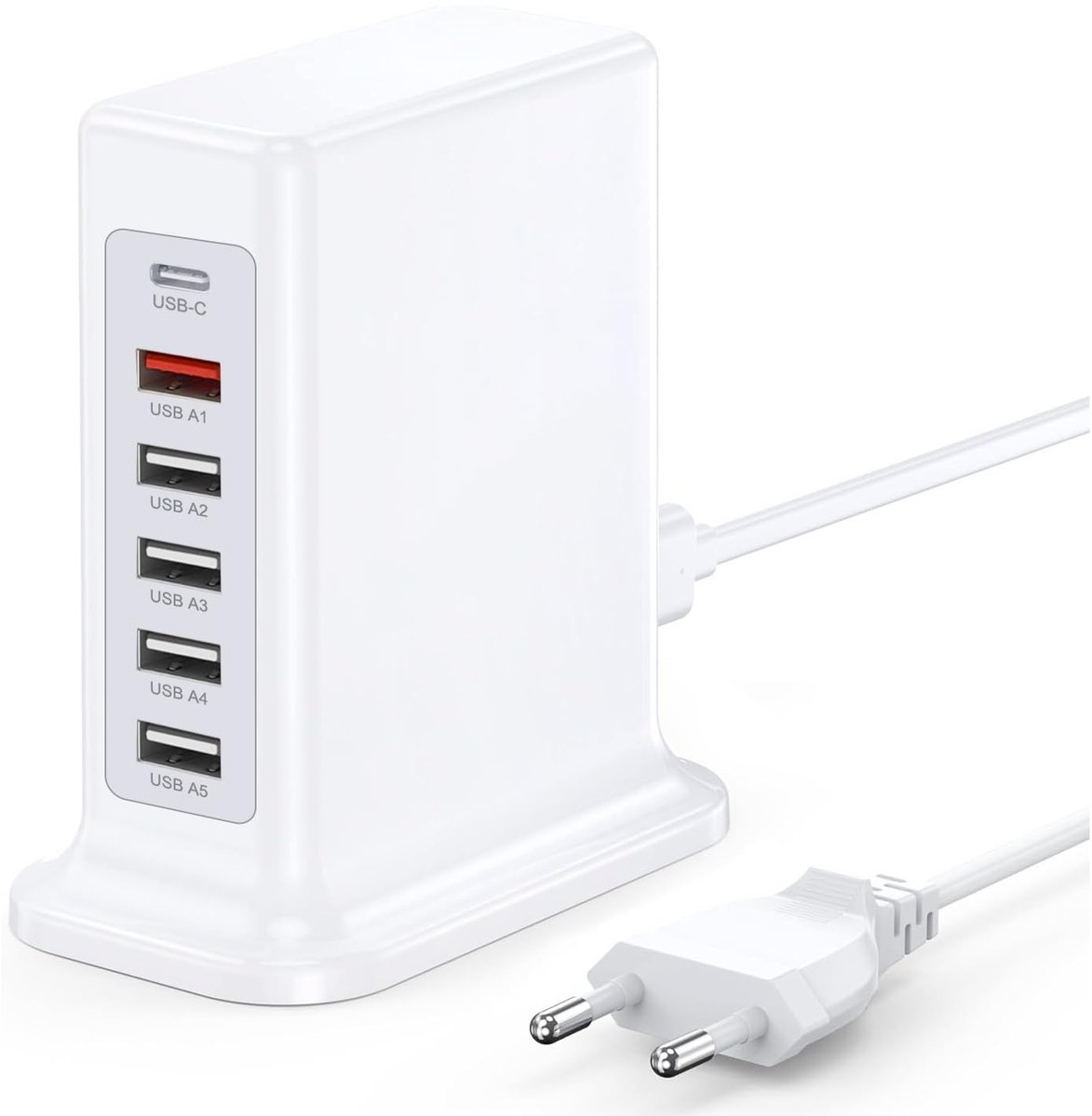 Solidchoice - 6-Poorts Snelle USB Oplaadstation voor Meerdere Apparaten