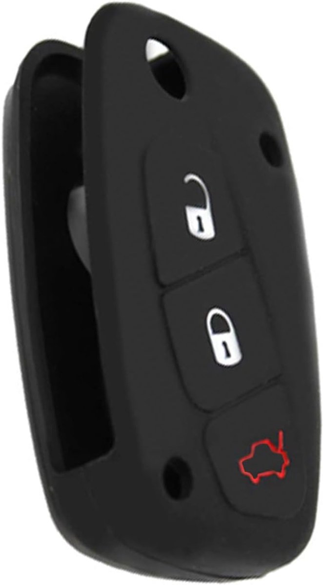 SALPIE Colorful Soft Silicone Protective Case for Car Keys, 3 Buttons, Foldable, for Fiat Big Punto Panda Style - ShopVlot