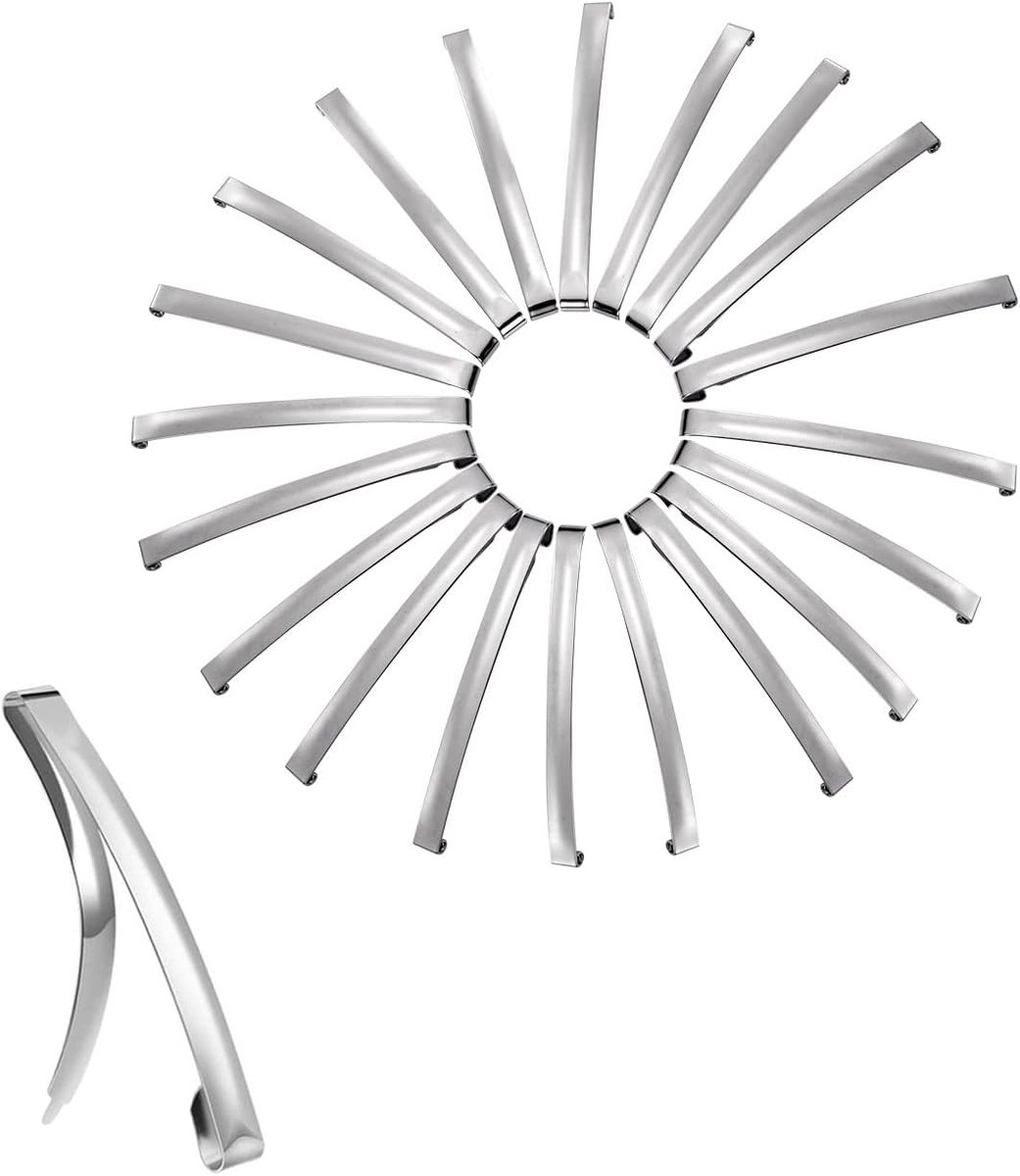 French Hair Clips DIY Basics Barrettes Metal Hair Grips Accessory Silver Barrettes (9.5 cm) - ShopVlot