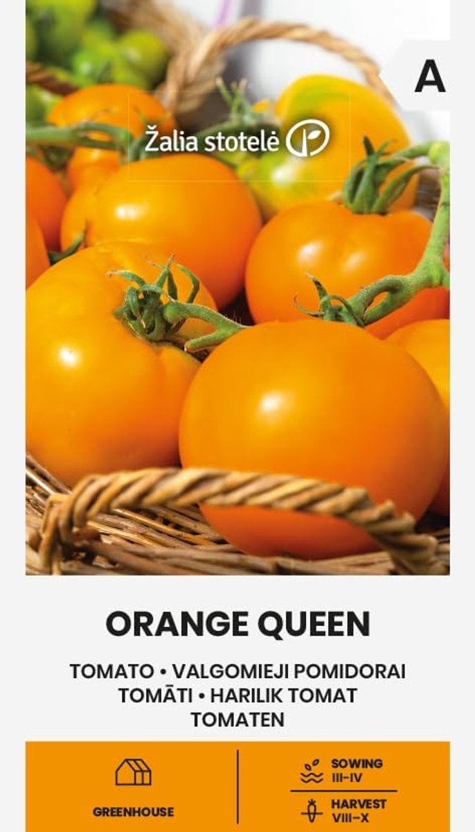 Zalia stotele - Tomatoes - ORANGE QUEEN Vegetable seeds - Orange tomatoes - Late, productive variety - ShopVlot